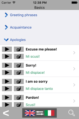 Wordy: Italian Base Phrasebook - náhled