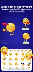Adult Emoji Keyboard Stickers screenshot #5 for iPhone