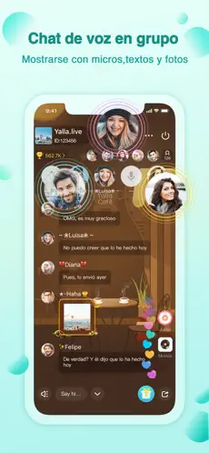 Screenshot 3 Yalla - Chat de Voz en Grupo iphone
