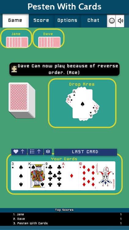 Pesten With Cards
