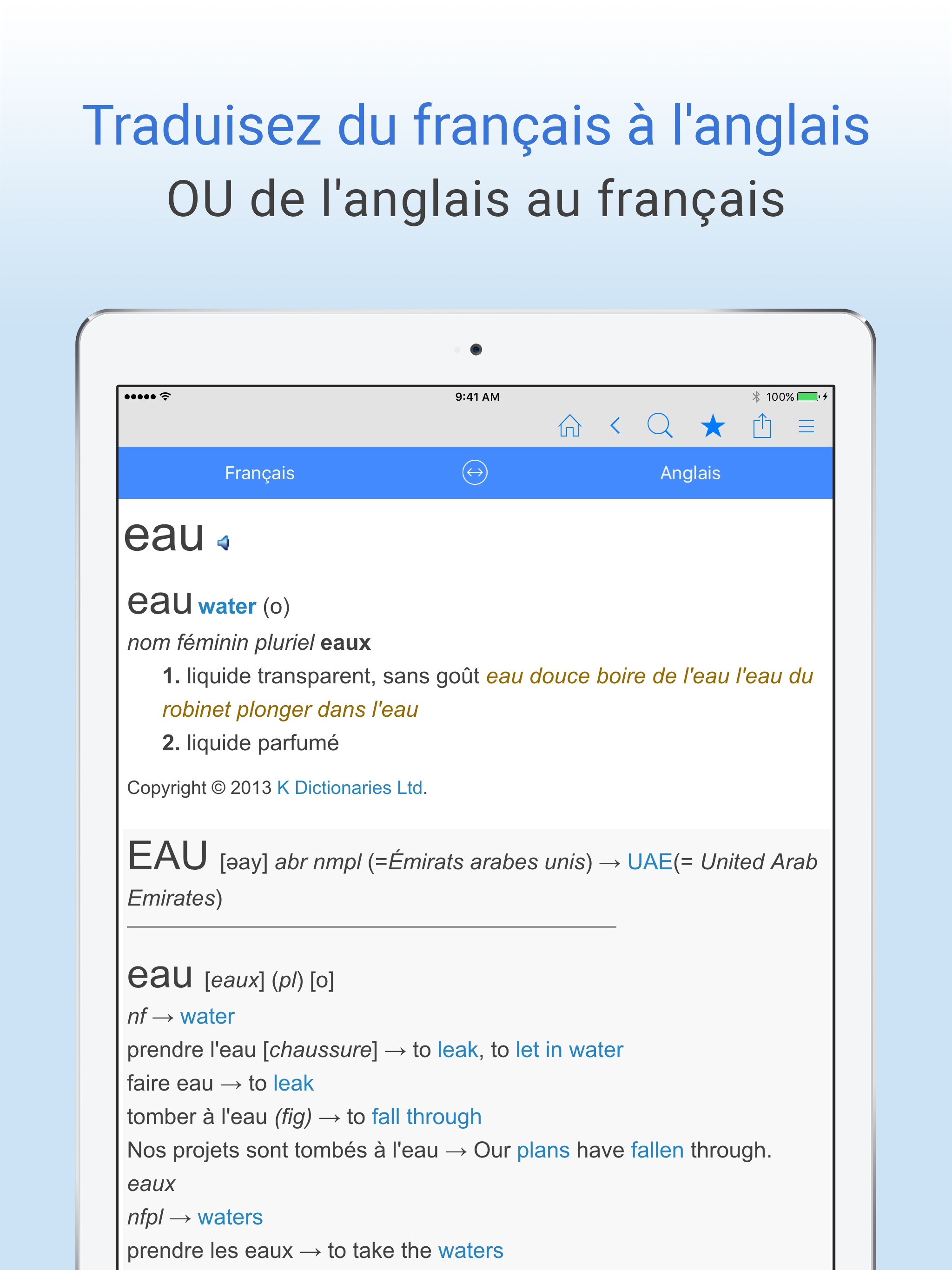 Dictionnaire français anglais