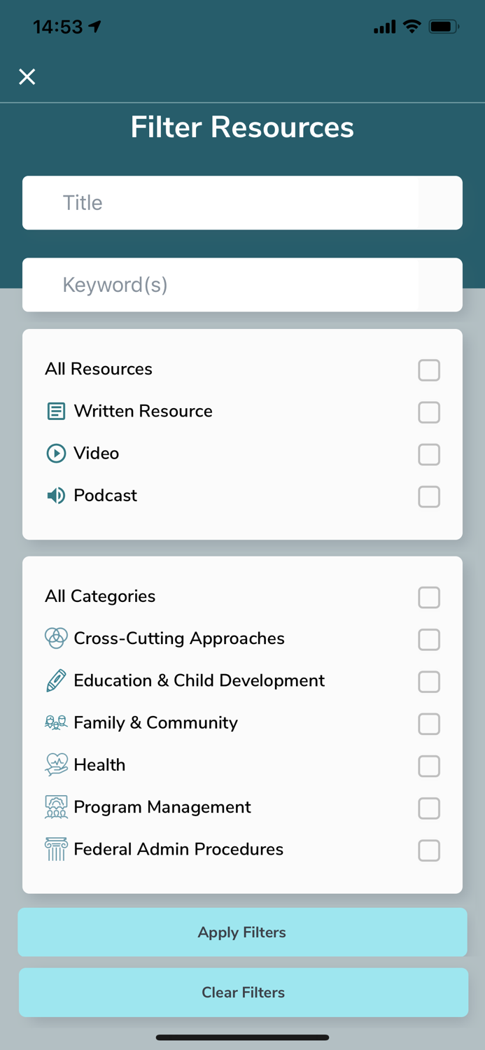 Head Start Resources