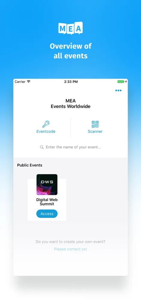 Mobile Event App - Business App | MWM