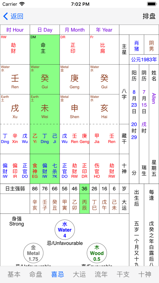 #3. 易璇八字 (iOS) By: Unified Yi Jing Academy