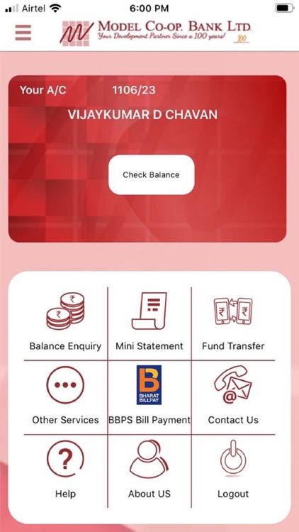 Model Bank Mobile Application