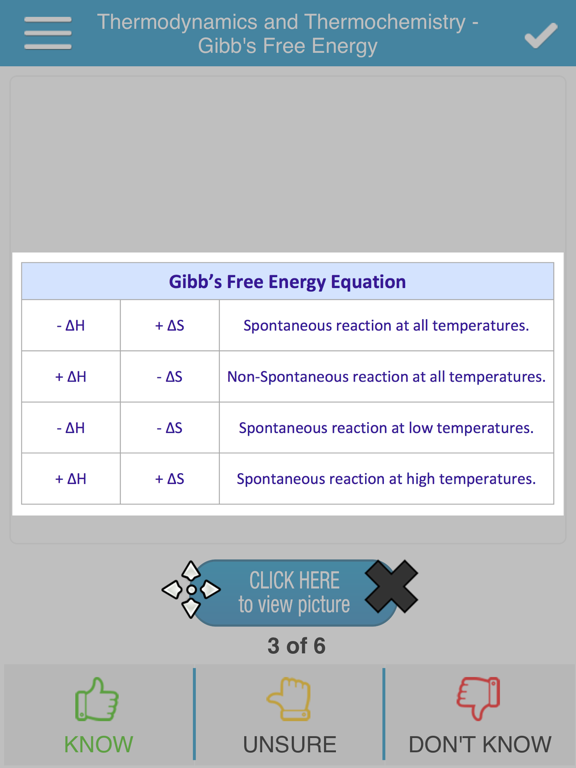 Screenshot #6 pour MCAT General Chem Cram Cards