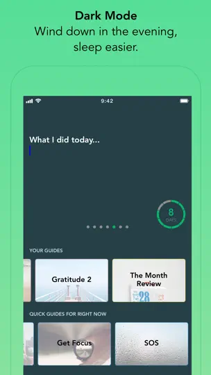 Скриншот WriteUp - Guided Daily Journal на iPhone 7
