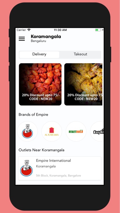 Hotel Empire Food Ordering App Screenshot