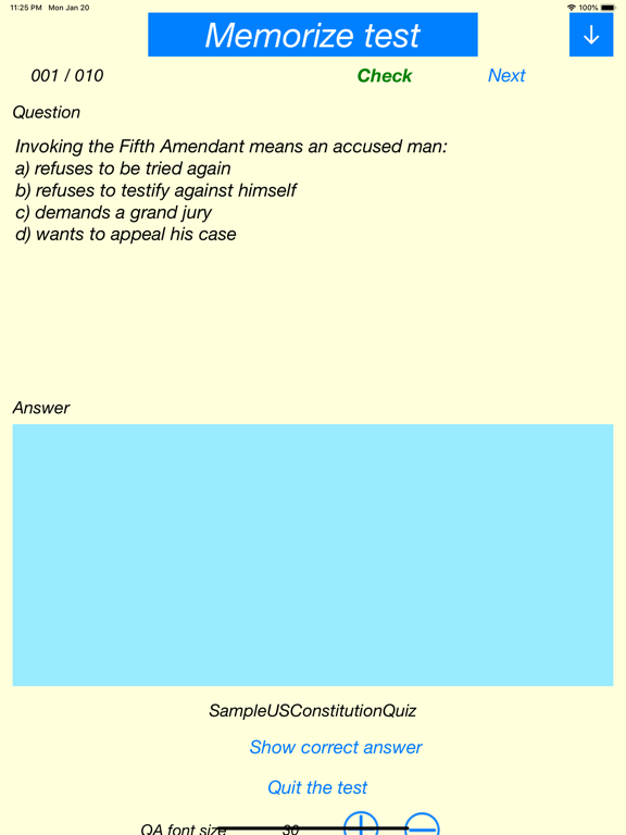Screenshot #4 pour CQ Memorizer