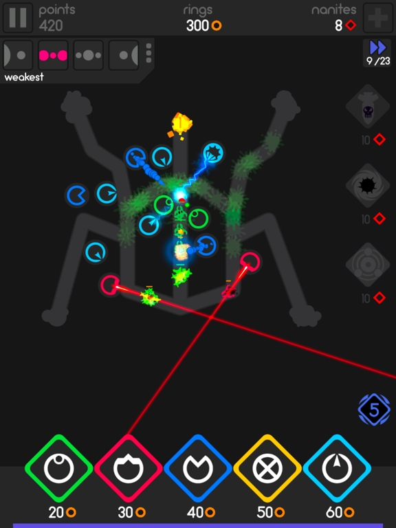 Screenshot #4 pour Color Defense - A TD Puzzler