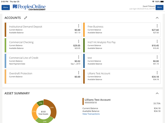 Screenshot #4 pour PeoplesBank Cash Management