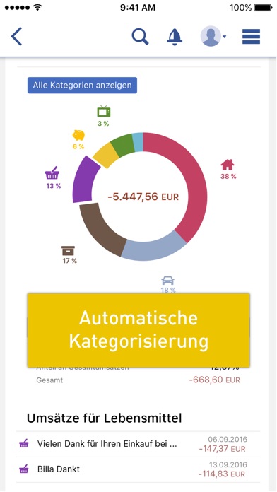 Volksbank hausbanking Screenshot