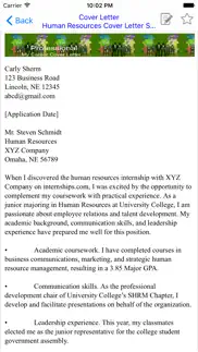 cover letter iphone screenshot 4