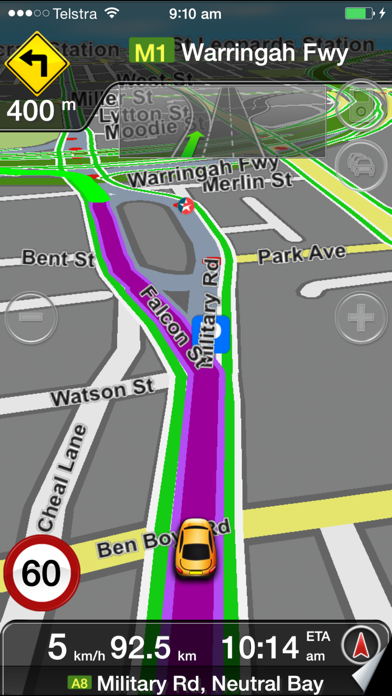 MetroView GPS Navigation Screenshot