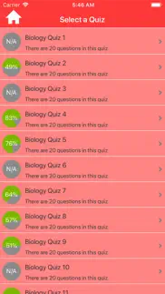 college biology quiz iphone screenshot 2