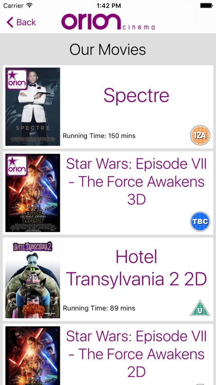 Orion Cinemas UK