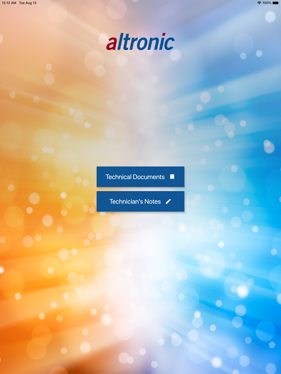 Altronic iPad screenshot 1 - Business app