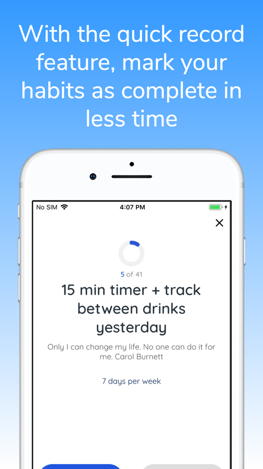 #6. Build Habits Goal Tracking App (iOS) 由: impakt labs