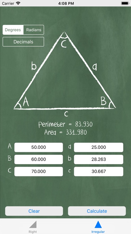 Triangle Solver - Trigonometry