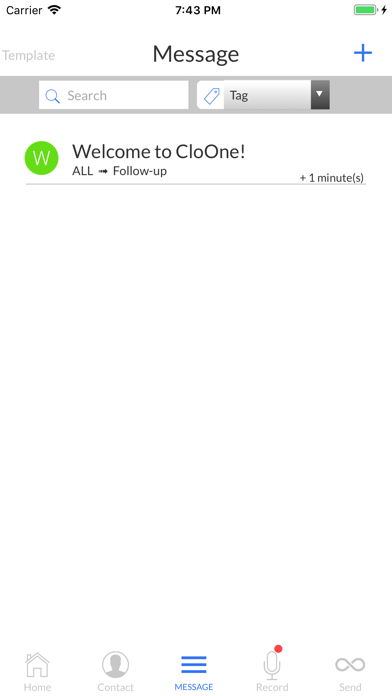 CloOne iPhone screenshot 5 - Productivity app