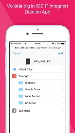 Screenshot von Amerigo - File Manager auf dem iPhone 7