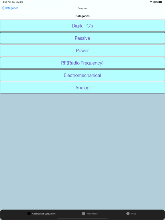 Electronics Circuit Calculator iPad screenshot 7 - Education app