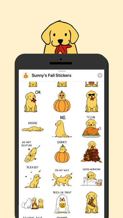 Sunny's Fall Stickers screenshot 4