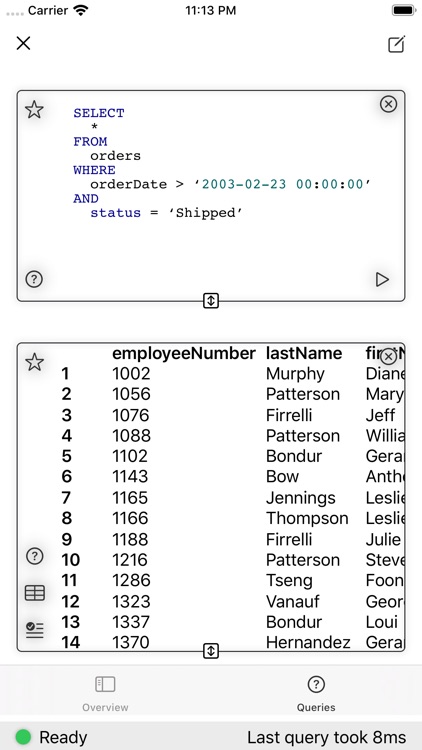 MySQL Commander for iPhone