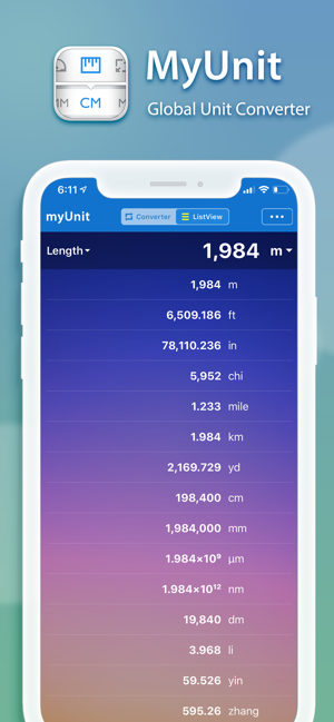 ‎myUnit · Global Unit Converter Screenshot