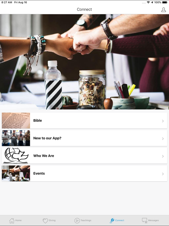Calvary Chapel Newport News iPad screenshot 2 - Lifestyle app