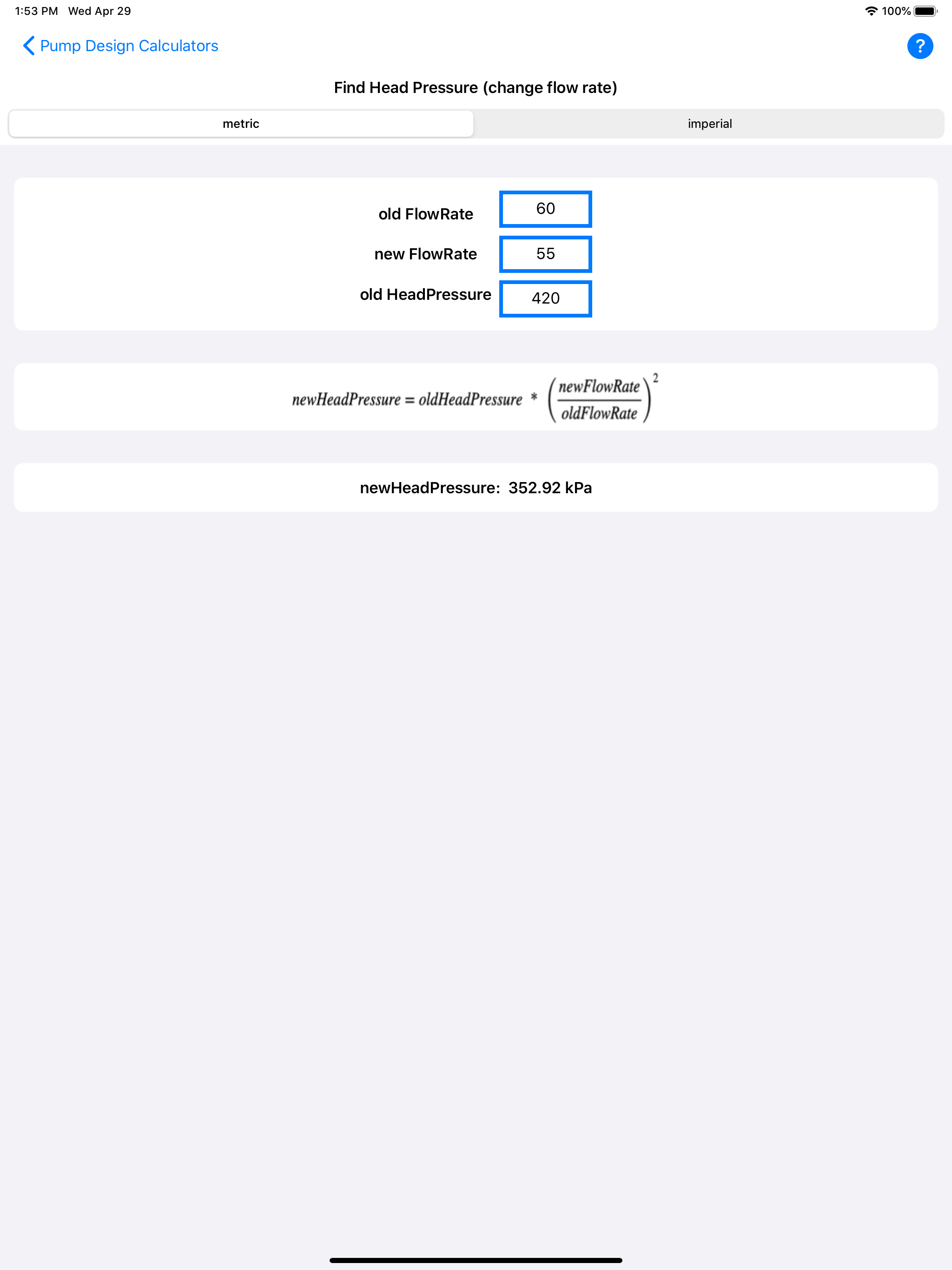 Pump Design Calculator screenshot 12