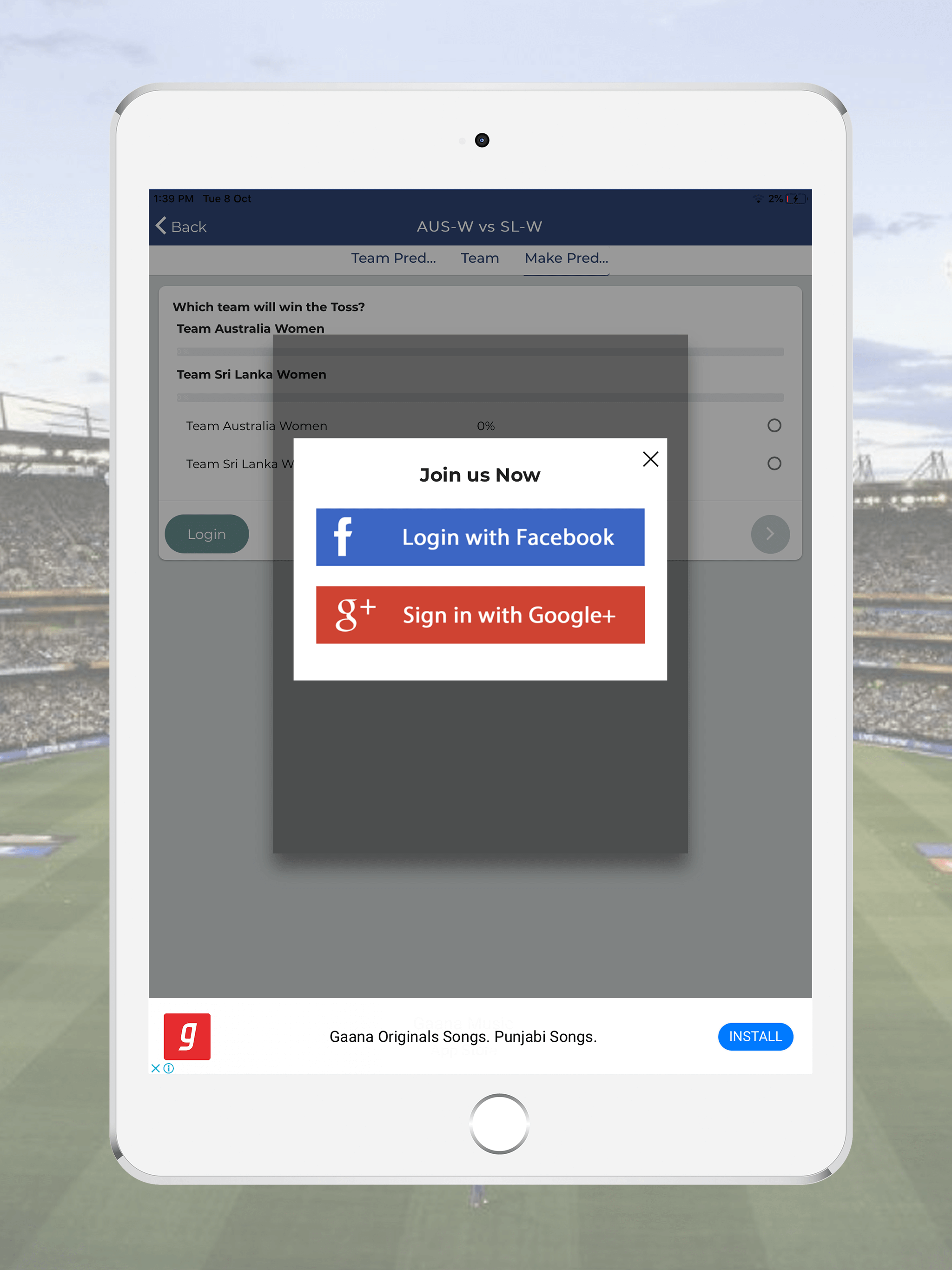 Prediction Hub - Live Score