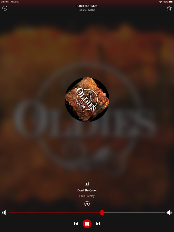 Oldies Music Radio App iPad screenshot 4 - Music app