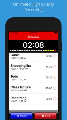 iRecorder Pro Audio Recorder screenshot 2