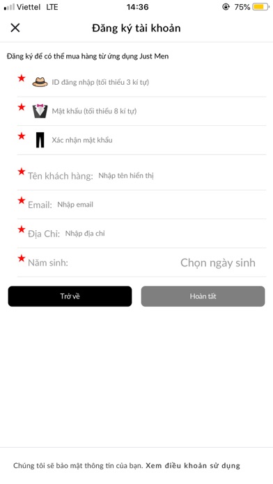 Just Men iPhone screenshot 10 - Shopping app