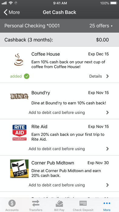 FinWise Bank Screenshot
