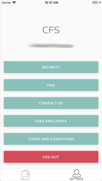 CFS Management Screenshot