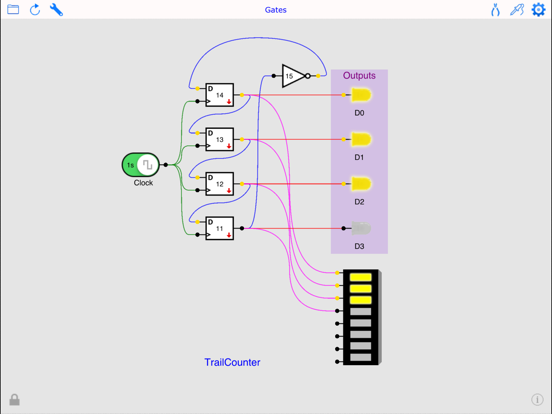 Screenshot #4 pour Digital Circuit Simulator Lite