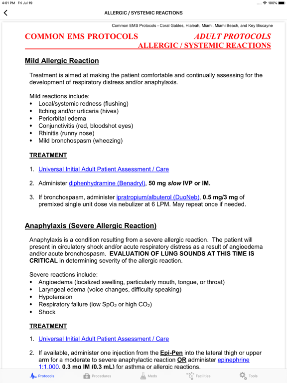 Miami Fire Rescue iPad screenshot 5 - Medical app