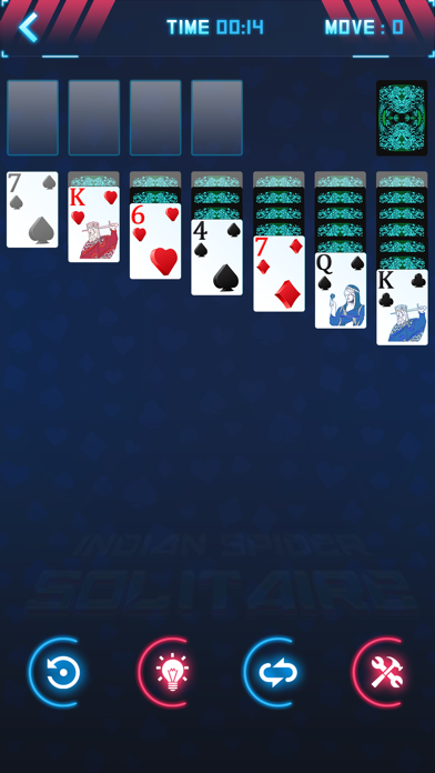 Spider Solitaire EndGame India Screenshot