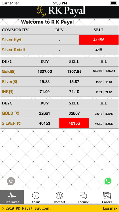 Screenshot #1 pour RK Payal Bullion
