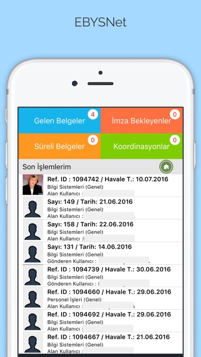 EBYSNet Mobil Screenshot