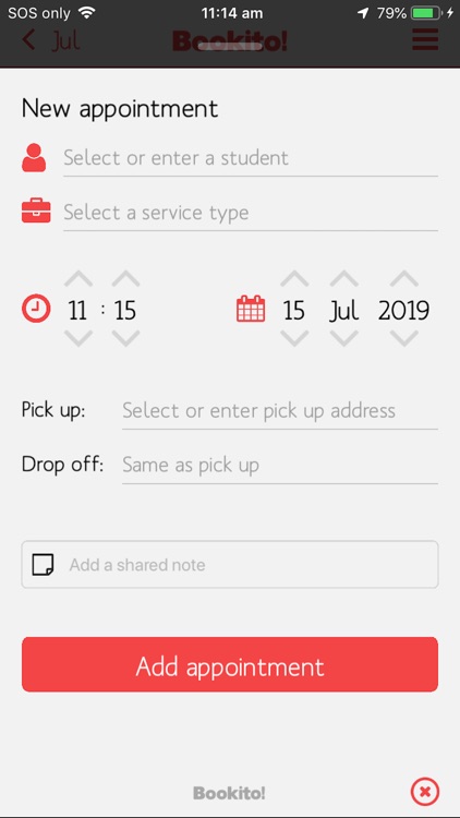Bookito! Instructors