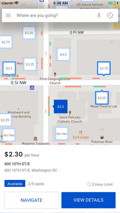 Parking Genius iPhone screenshot 1 - Travel app