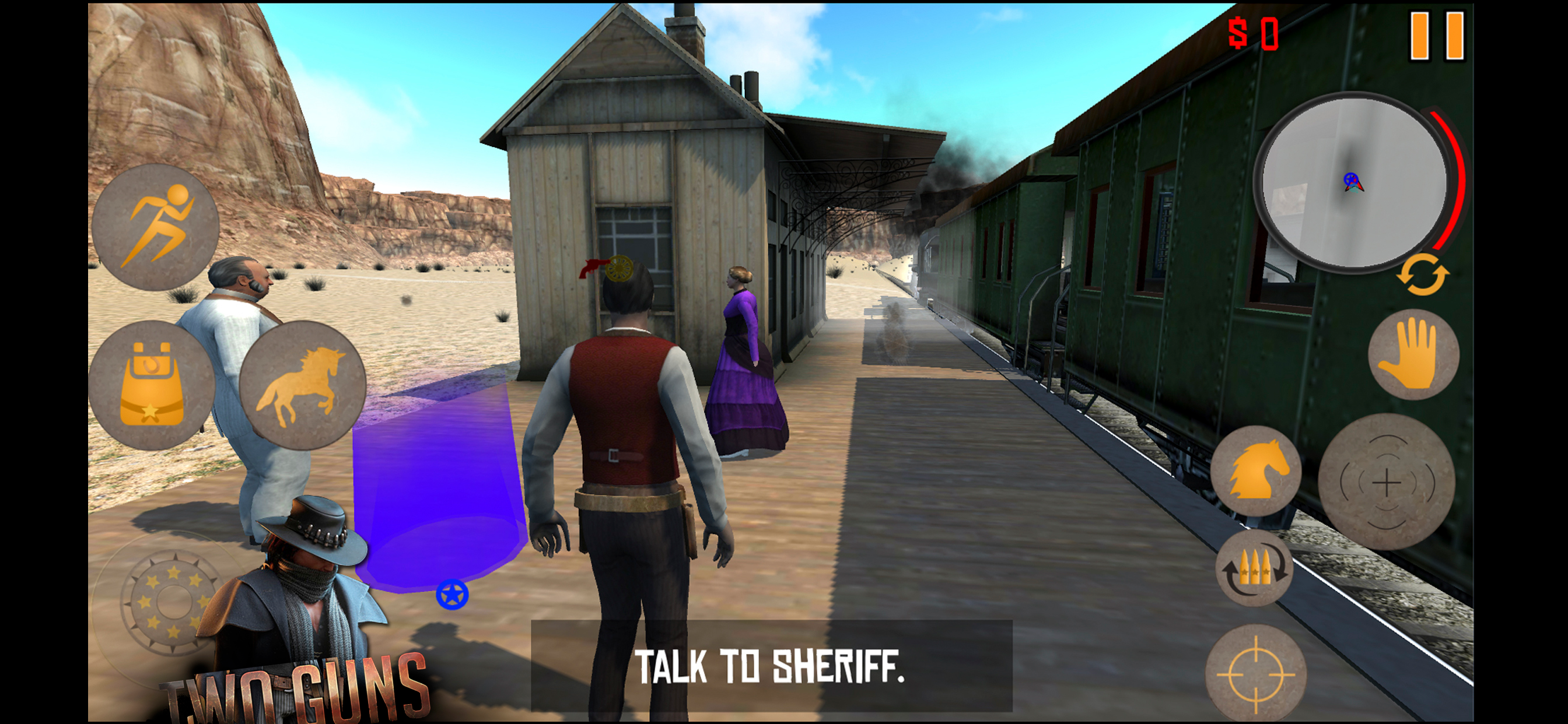 Western Two Guns screenshot 2