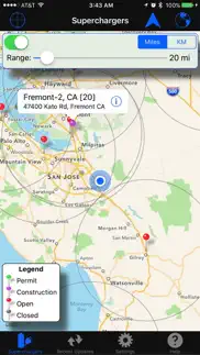 superchargers for tesla iphone screenshot 1