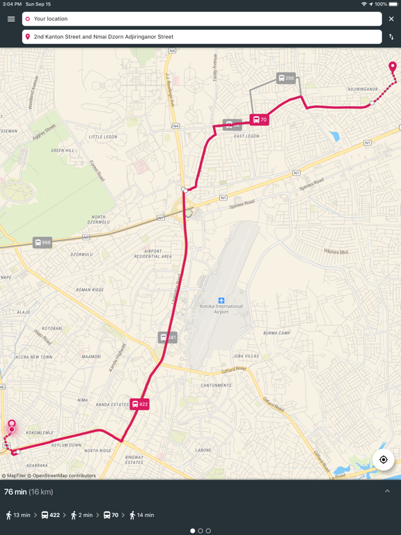 Trotro iPad screenshot 9 - Navigation app