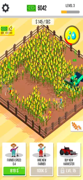 Game screenshot Harvester idle : cut the weed hack