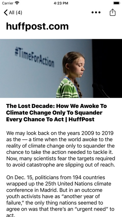 Feather - save articles!