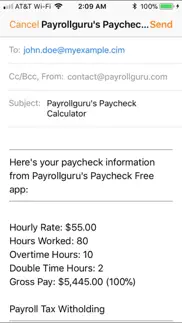 paycheck lite : mobile payroll iphone screenshot 4